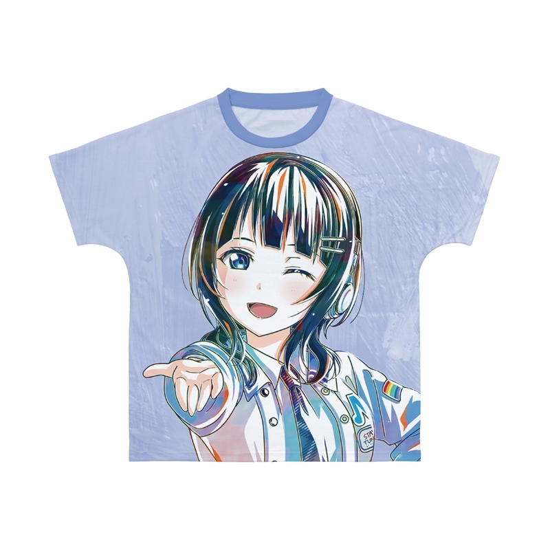ラブライブ!虹ヶ咲学園スクールアイドル同好会 描き下ろし 朝香果林 ミラクル STAY TUNE! Ani-Art フルグラフィックTシャツユニセックス(サイズ/S) - 公式商品画像 | AniSmile