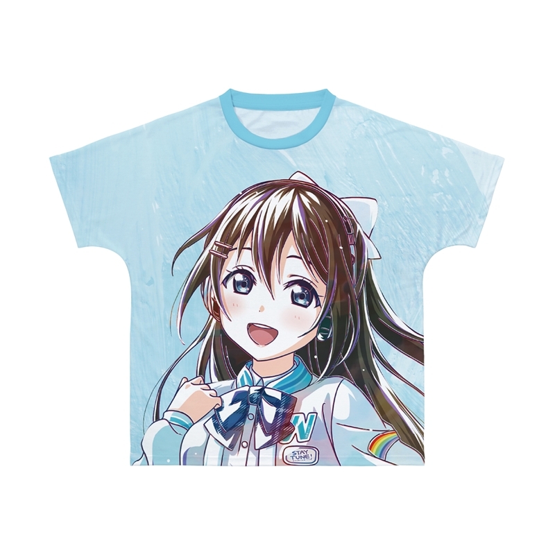 ラブライブ!虹ヶ咲学園スクールアイドル同好会 描き下ろし 桜坂しずく ミラクル STAY TUNE! Ani-Art フルグラフィックTシャツユニセックス(サイズ/XS) - 公式商品画像 | AniSmile