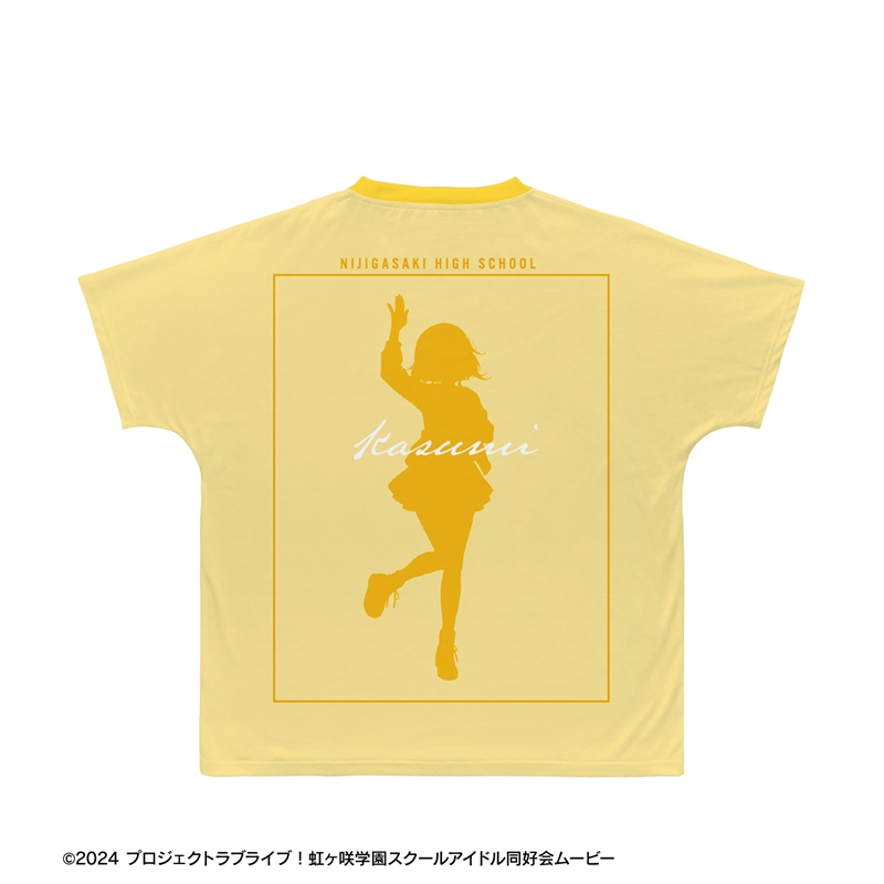 ラブライブ!虹ヶ咲学園スクールアイドル同好会 描き下ろし 中須かすみ ミラクル STAY TUNE! Ani-Art フルグラフィックTシャツユニセックス(サイズ/XXL) 画像 3 | AniSmile