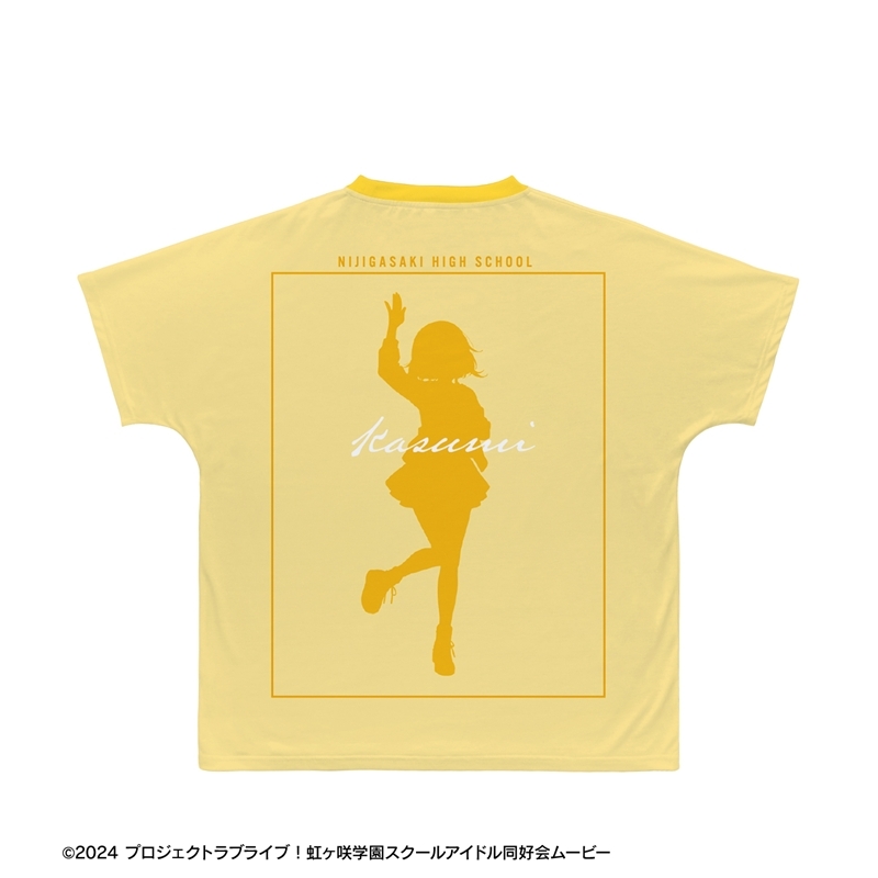 ラブライブ!虹ヶ咲学園スクールアイドル同好会 描き下ろし 中須かすみ ミラクル STAY TUNE! Ani-Art フルグラフィックTシャツユニセックス(サイズ/XXS) 画像 3 | AniSmile