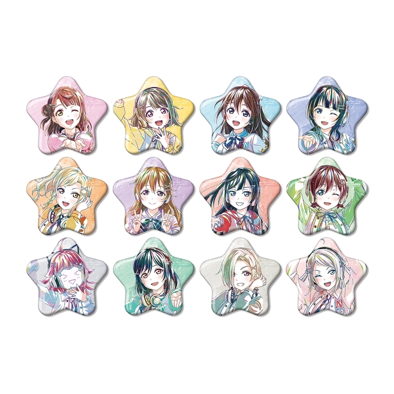 ラブライブ!虹ヶ咲学園スクールアイドル同好会 描き下ろし ミラクル STAY TUNE! トレーディング Ani-Art 星型缶バッジ(単位/単品) - 公式商品画像 | AniSmile