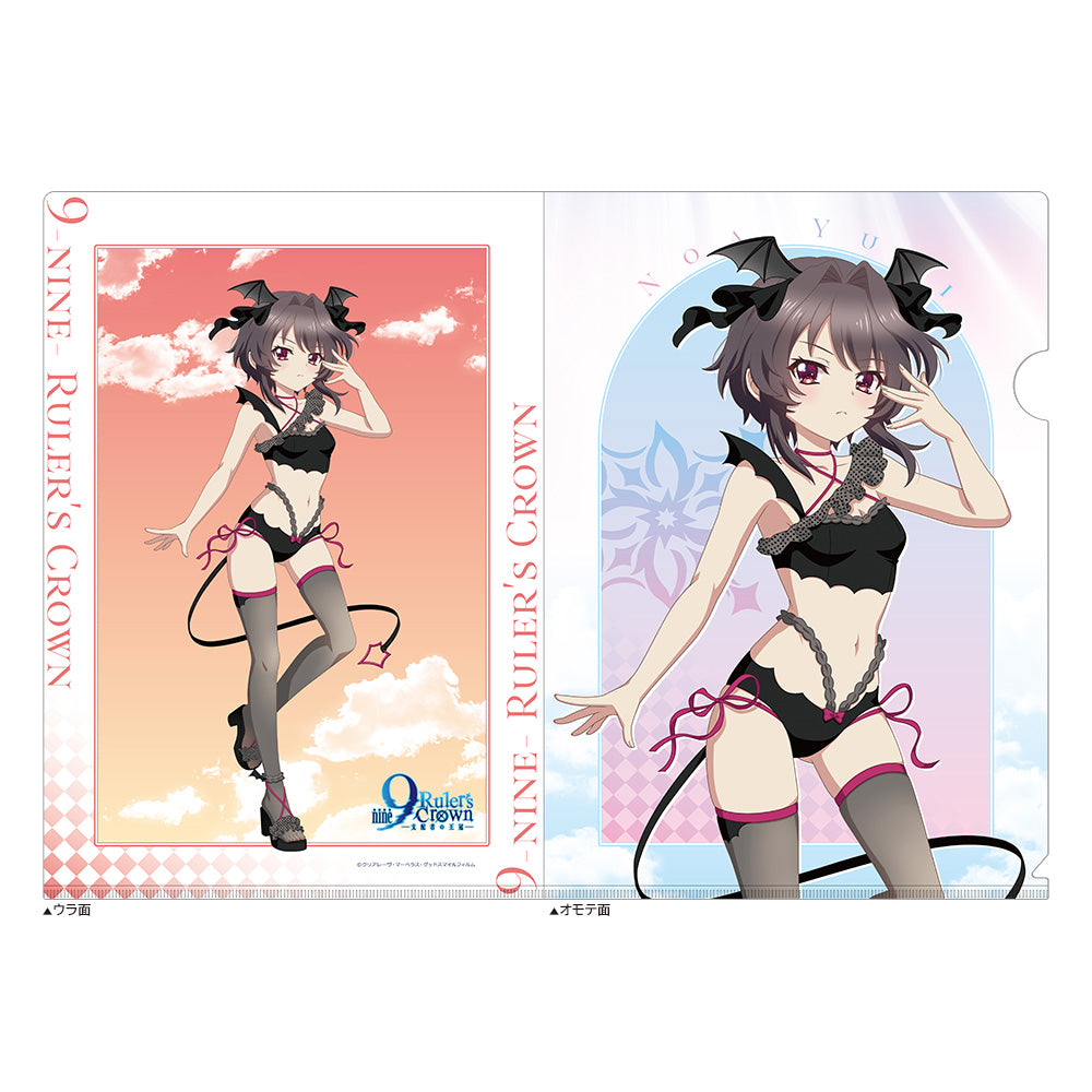 9-nine- Ruler's Crown 描き下ろしクリアファイル(結城希亜/悪魔水着) - 公式商品画像 | AniSmile