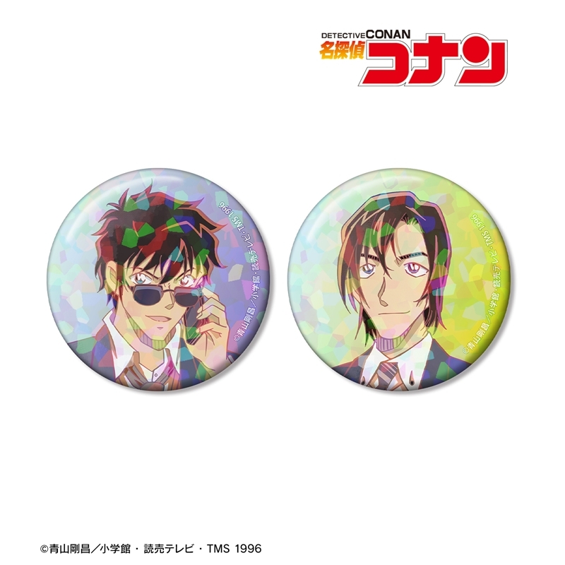 名探偵コナン 松田陣平&萩原研二 Ani-Art clear label 第2弾 ホログラム缶バッジ2個セット 画像 2 | AniSmile