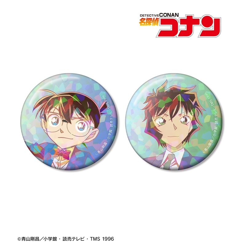 名探偵コナン 江戸川コナン&世良真純 Ani-Art clear label 第2弾 ホログラム缶バッジ2個セット 画像 2 | AniSmile