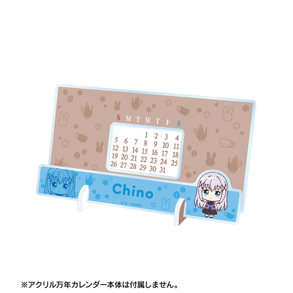 ご注文はうさぎですか? BLOOM ちょこんと! 卓上アクリル万年カレンダー 着せ替えパーツ ver.B 图片 4 | AniSmile
