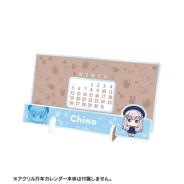 ご注文はうさぎですか? BLOOM ちょこんと! 卓上アクリル万年カレンダー 着せ替えパーツ ver.A 图片 4 | AniSmile