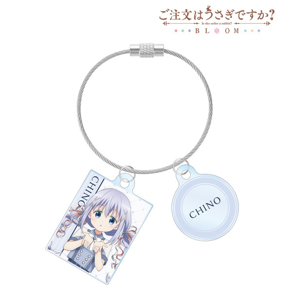 ご注文はうさぎですか? BLOOM 描き下ろし チノ アイドル制服ver. 2連ワイヤーアクリルキーホルダー - 公式商品画像 | AniSmile