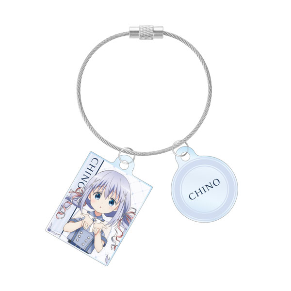 ご注文はうさぎですか? BLOOM 描き下ろし チノ アイドル制服ver. 2連ワイヤーアクリルキーホルダー 画像 2 | AniSmile