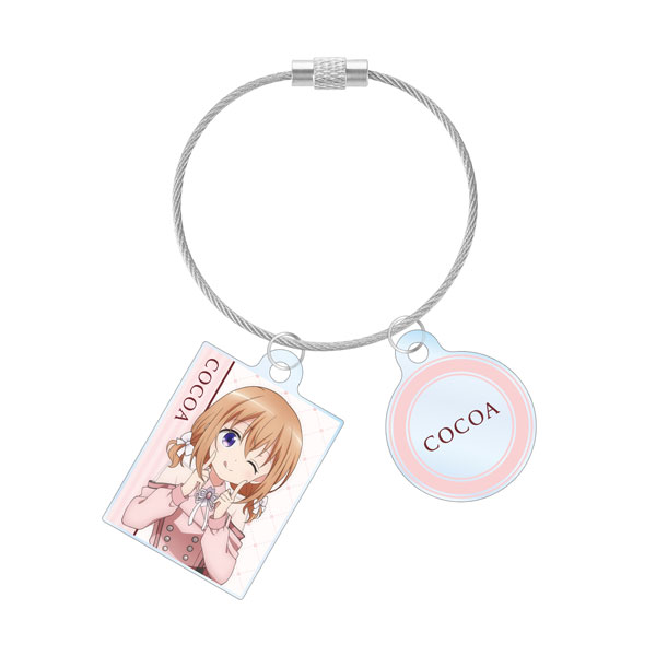 ご注文はうさぎですか? BLOOM 描き下ろし ココア アイドル制服ver. 2連ワイヤーアクリルキーホルダー 画像 2 | AniSmile