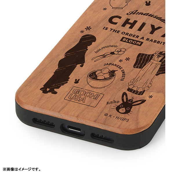 ご注文はうさぎですか? BLOOM 千夜 Ani-Sketch ウッドiPhoneケース(対象機種/iPhone 13 mini) 画像 3 | AniSmile
