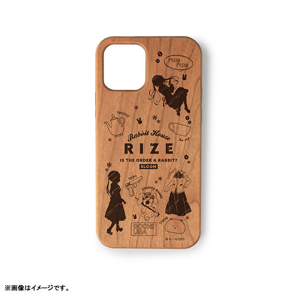 ご注文はうさぎですか? BLOOM リゼ Ani-Sketch ウッドiPhoneケース(対象機種/iPhone 13 Pro) 画像 2 | AniSmile