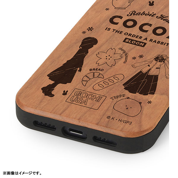 ご注文はうさぎですか? BLOOM ココア Ani-Sketch ウッドiPhoneケース(対象機種/iPhone XR) 画像 3 | AniSmile