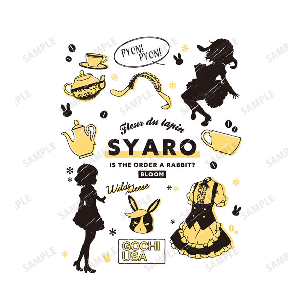 ご注文はうさぎですか? BLOOM シャロ Ani-Sketch Tシャツメンズ(サイズ/S) 画像 3 | AniSmile