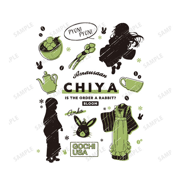 ご注文はうさぎですか? BLOOM 千夜 Ani-Sketch Tシャツレディース(サイズ/XL) 画像 3 | AniSmile