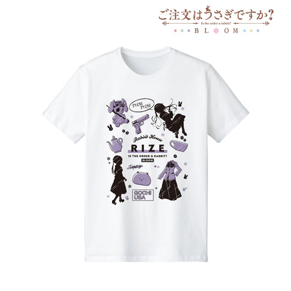 ご注文はうさぎですか? BLOOM リゼ Ani-Sketch Tシャツレディース(サイズ/XL) - 公式商品画像 | AniSmile