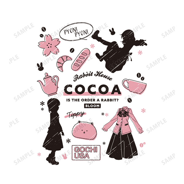 ご注文はうさぎですか? BLOOM ココア Ani-Sketch Tシャツレディース(サイズ/XXXL) 画像 3 | AniSmile
