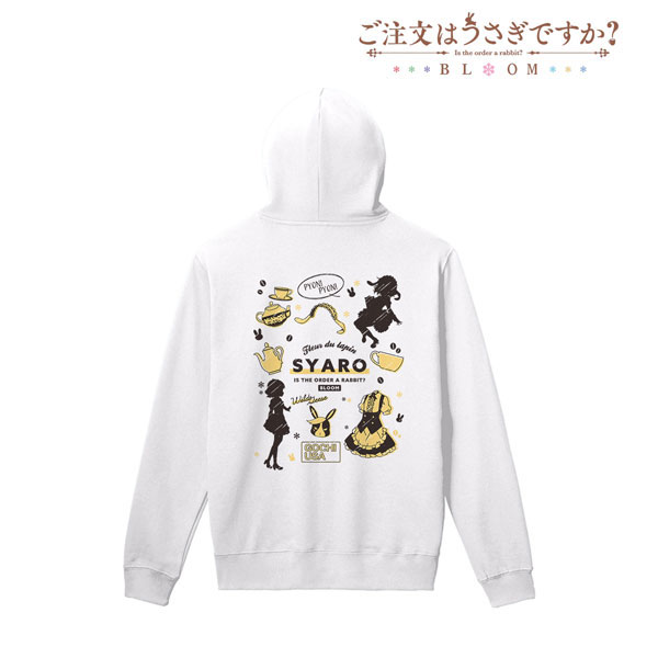 ご注文はうさぎですか? BLOOM シャロ Ani-Sketch パーカーメンズ(サイズ/XXL) 画像 3 | AniSmile