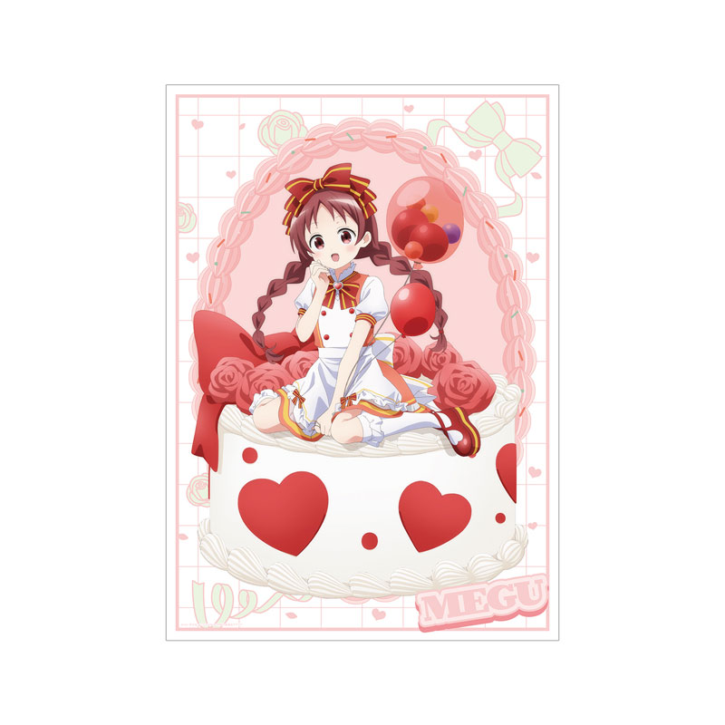 ご注文はうさぎですか? BLOOM 描き下ろし メグ お座りケーキver. A3マット加工ポスター 画像 2 | AniSmile