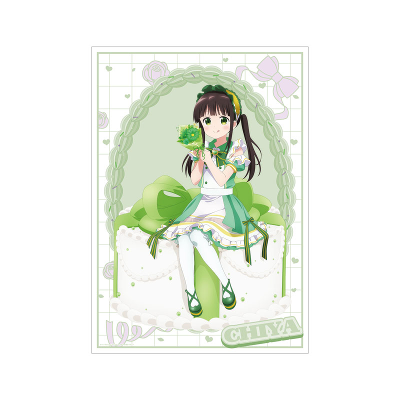 ご注文はうさぎですか? BLOOM 描き下ろし 千夜 お座りケーキver. A3マット加工ポスター 画像 2 | AniSmile