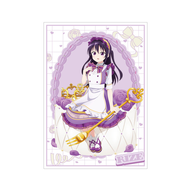 ご注文はうさぎですか? BLOOM 描き下ろし リゼ お座りケーキver. A3マット加工ポスター 画像 2 | AniSmile