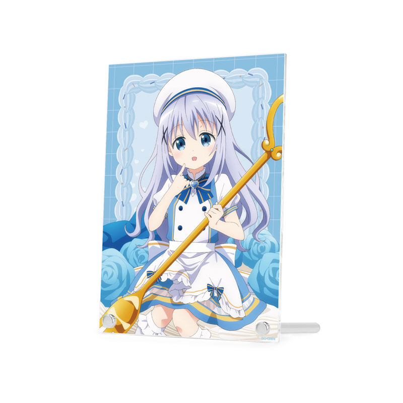 ご注文はうさぎですか? BLOOM 描き下ろし チノ お座りケーキver. A5アクリルパネル 画像 2 | AniSmile