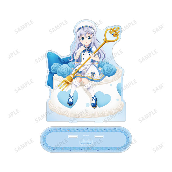 ご注文はうさぎですか? BLOOM 描き下ろし チノ お座りケーキver. 特大アクリルスタンド - 公式商品画像 | AniSmile