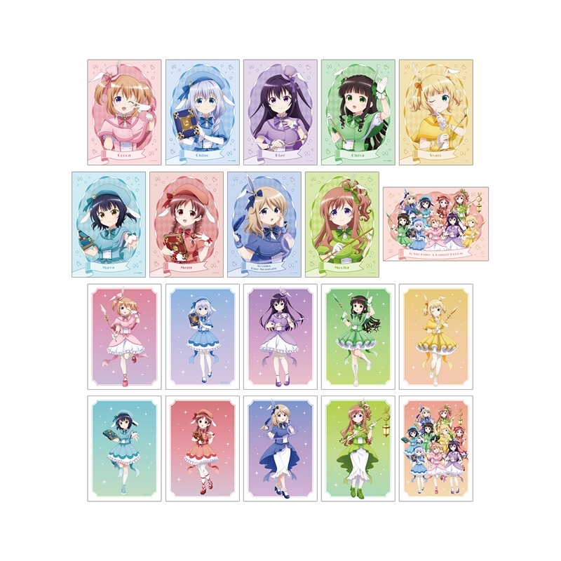 ご注文はうさぎですか? BLOOM 描き下ろし 魔法少女ver. トレーディングブロマイド(単位/単品) - 公式商品画像 | AniSmile
