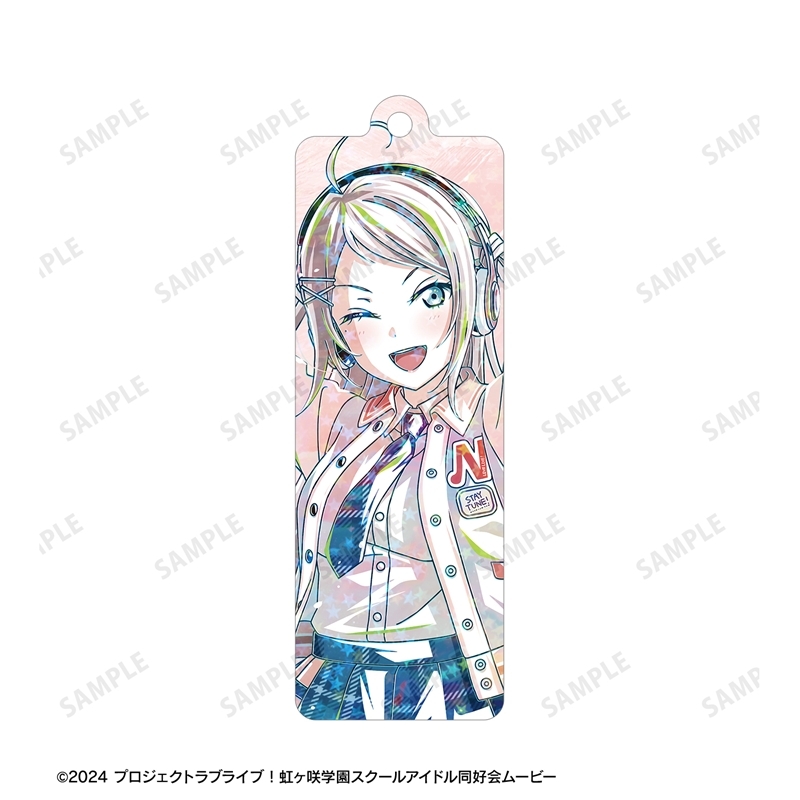 ラブライブ!虹ヶ咲学園スクールアイドル同好会 描き下ろし 鐘 嵐珠 ミラクル STAY TUNE! Ani-Art ホログラムスティックアクリルキーホルダー 画像 3 | AniSmile