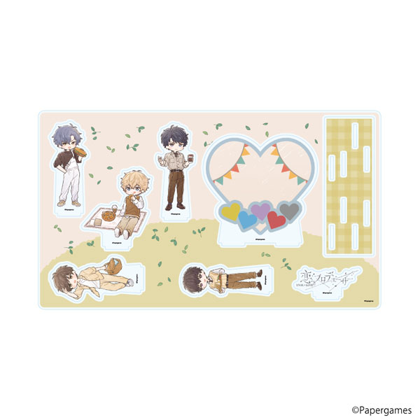 プレミアム アクリルジオラマプレート「恋とプロデューサー~EVOL×LOVE~」08/ピクニックデートver.(グラフアートイラスト) - 公式商品画像 | AniSmile