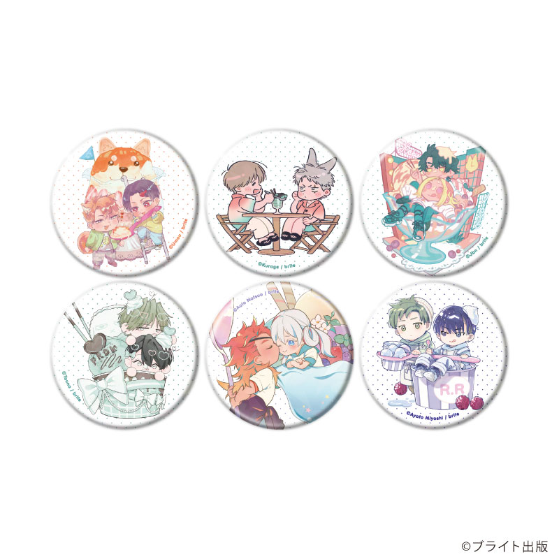 ホログラム缶バッジ(57mm)「Tulle Ice Cream Factory -7th Anniversary-」04/ブラインド(全6種)(描き下ろしイラスト) 画像 2 | AniSmile