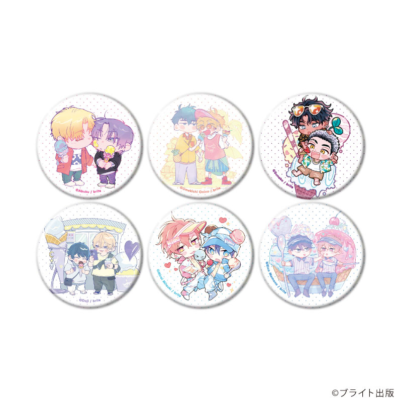 ホログラム缶バッジ(57mm)「Tulle Ice Cream Factory -7th Anniversary-」03/ブラインド(全6種)(描き下ろしイラスト) 画像 2 | AniSmile