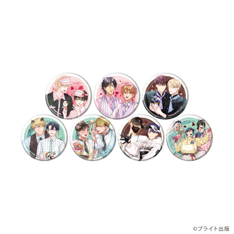 ホログラム缶バッジ(57mm)「Tulle Ice Cream Factory -7th Anniversary-」01/ブラインド(全7種)(描き下ろしイラスト) 画像 2 | AniSmile