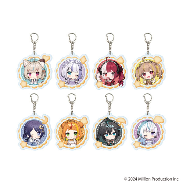 アクリルキーホルダー「Million Production」02/dreamy ver. ブラインド(全8種)(ミニキャライラスト) - 公式商品画像 | AniSmile