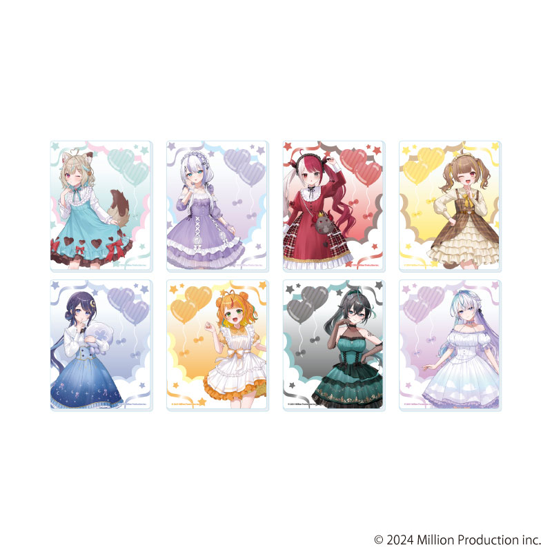 アクリルカード「Million Production」02/dreamy ver. ブラインド(全8種)(描き起こしイラスト) 画像 2 | AniSmile
