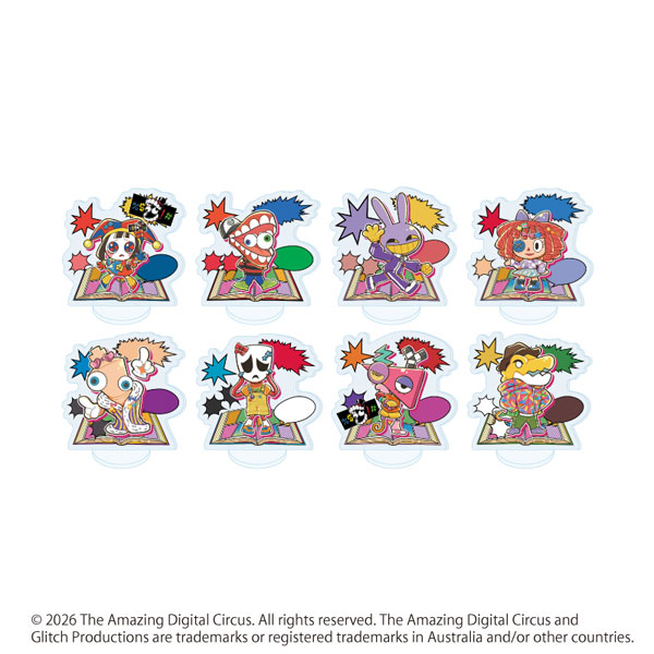 アクリルぷちスタンド「アメイジング・デジタル・サーカス」02/カラフルver. ブラインド(全8種)(POP Artイラスト) - 公式商品画像 | AniSmile