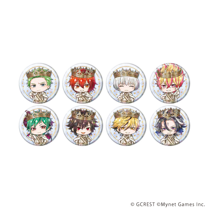 ホログラム缶バッジ(57mm)「夢王国と眠れる100人の王子様」19/ブラインド(全8種)(ミニキャライラスト) 画像 2 | AniSmile