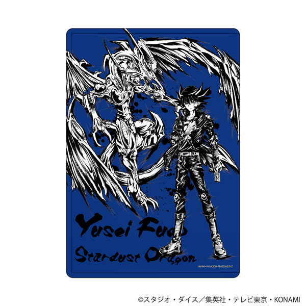 キャラクリアケース「遊☆戯☆王5D's」12/不動遊星&スターダスト・ドラゴン(墨絵イラスト) - AniSmile