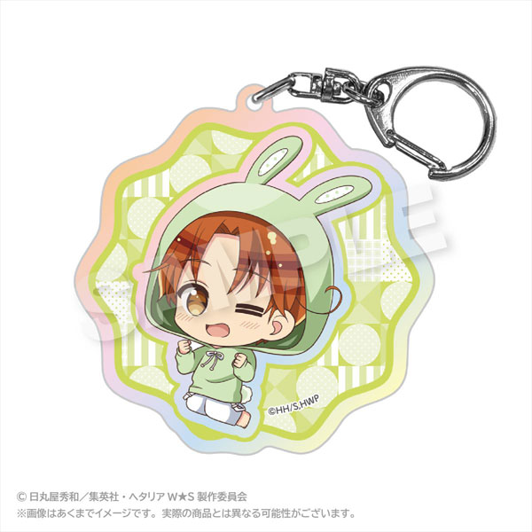 ヘタリア World★Stars ホログラムキーホルダー アニマルパーカーver. イタリア - 公式商品画像 | AniSmile