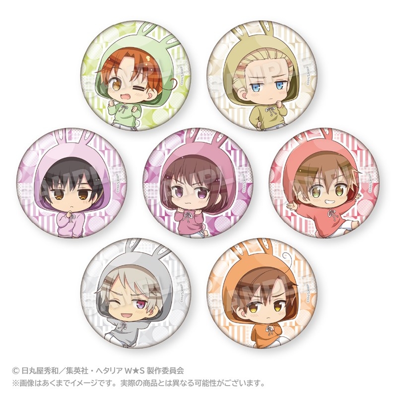 ヘタリア World★Stars トレーディング缶バッジ アニマルパーカーver. Aボックス - 公式商品画像 | AniSmile