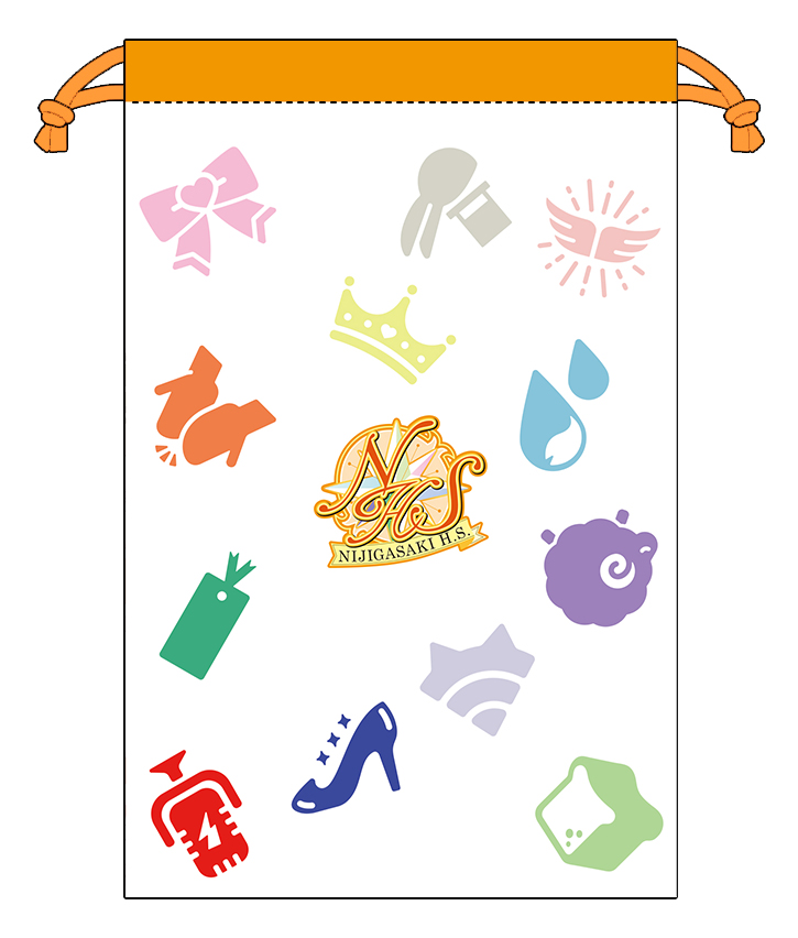 ラブライブ!虹ヶ咲学園スクールアイドル同好会 フルグラフィック巾着 - 公式商品画像 | AniSmile