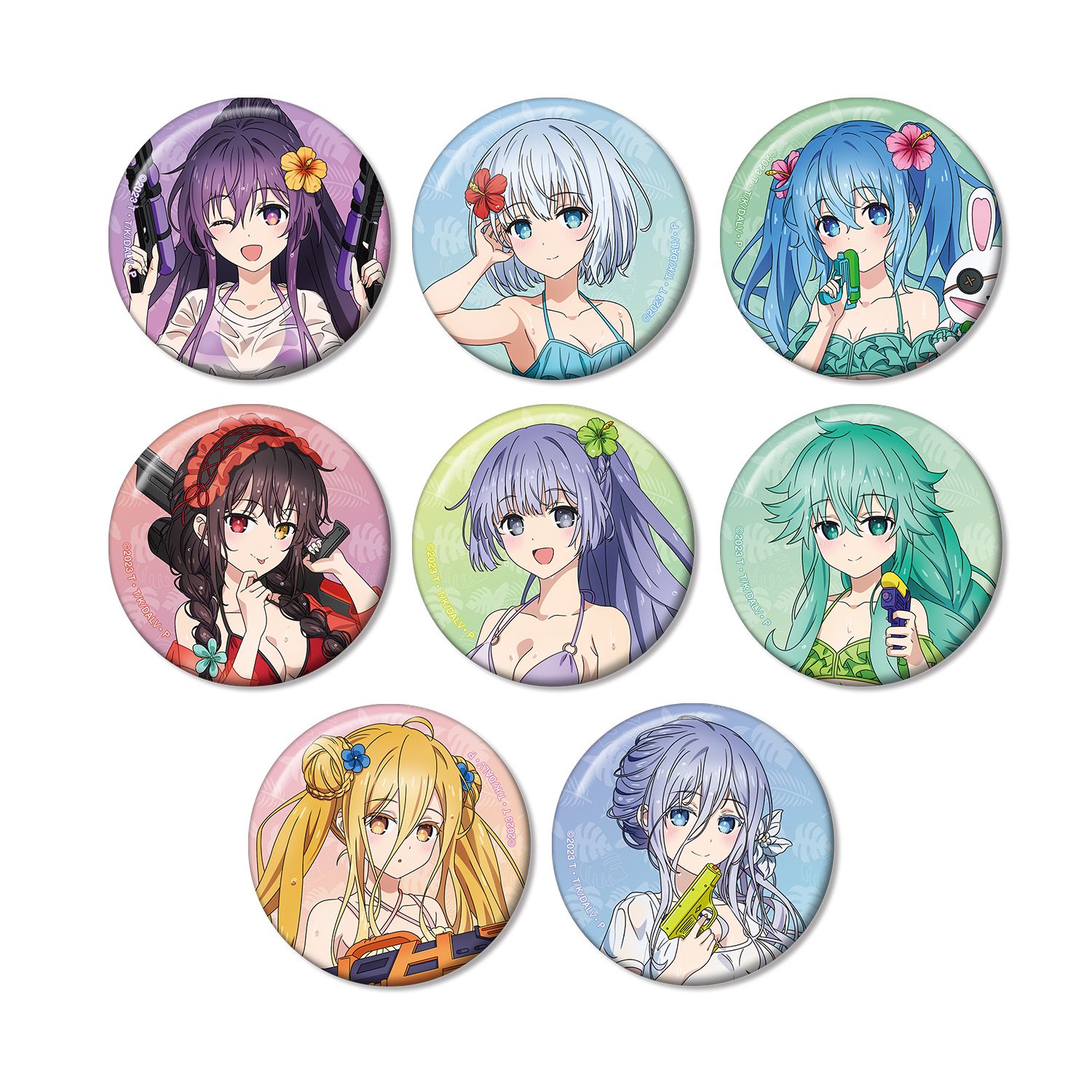 描き下ろし デート・ア・バカンスver. トレーディング缶バッジ(単位/単品) 画像 2 | AniSmile
