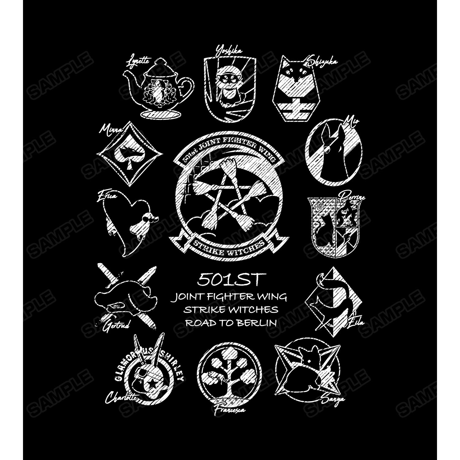 第501統合戦闘航空団 ストライクウィッチーズ ROAD to BERLIN Ani-Sketch Tシャツメンズ(サイズ/M) - 公式商品画像 | AniSmile