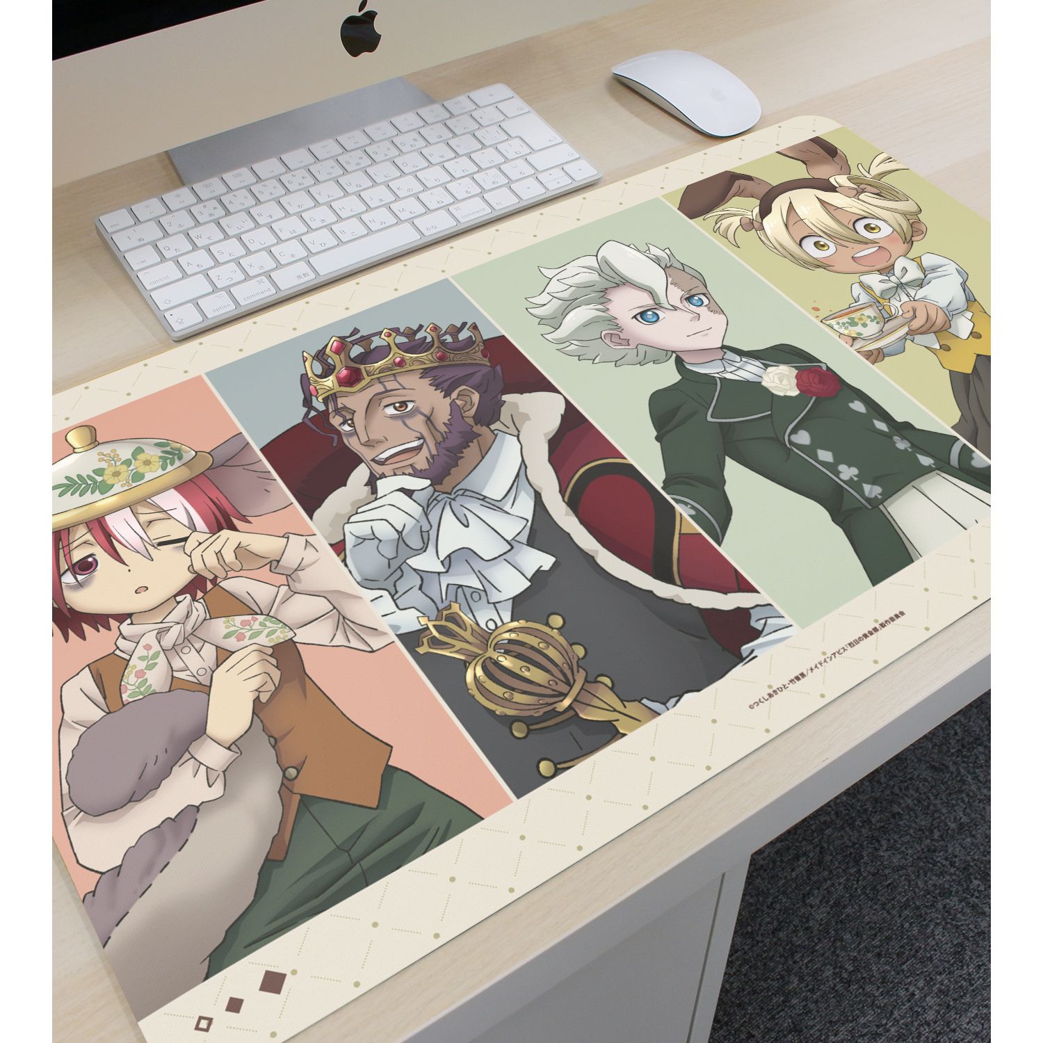 メイドインアビス 烈日の黄金郷 描き下ろし 集合 不思議の国のアリスver. マルチデスクマット ver.B - AniSmile