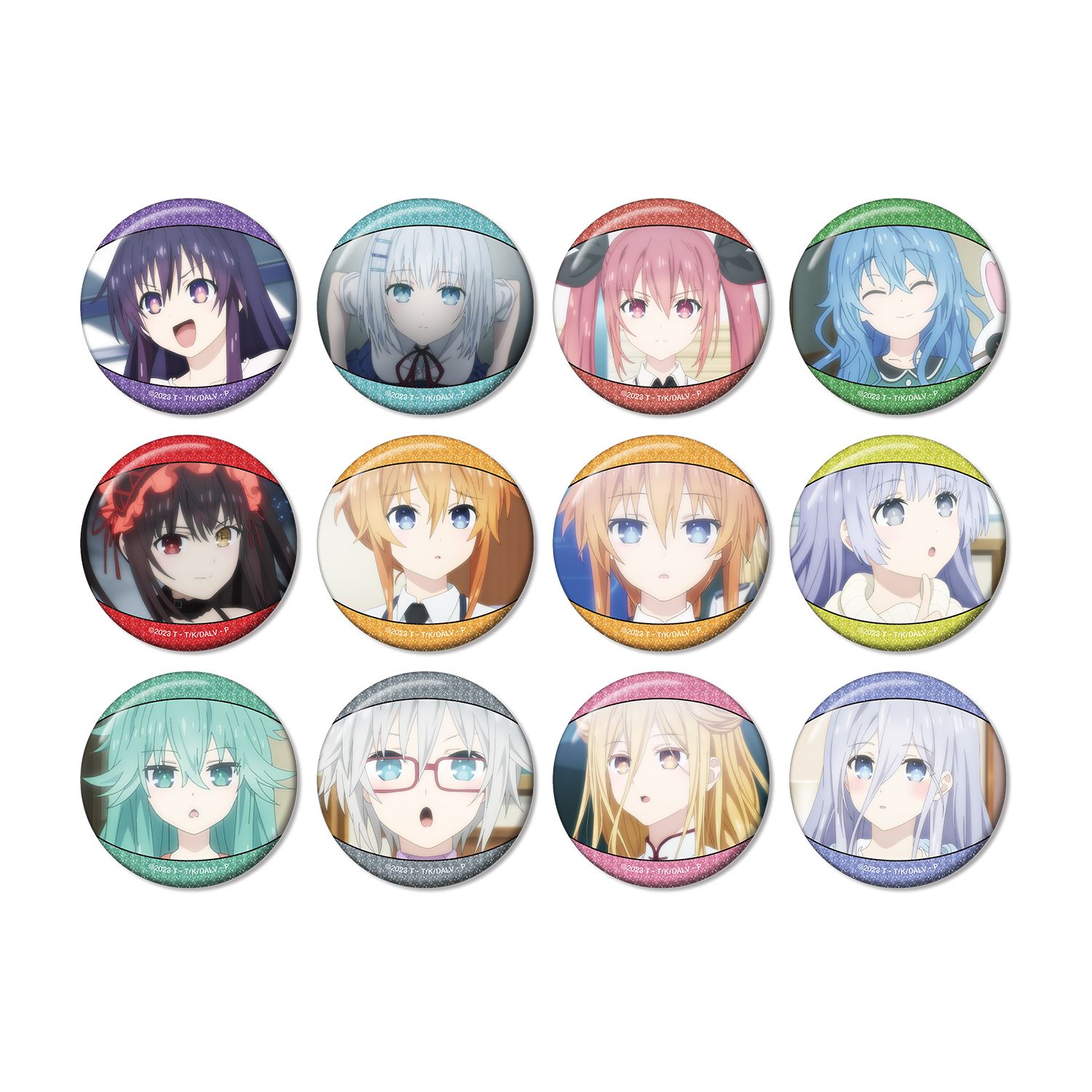 アニメ「デート・ア・ライブV」 トレーディング場面写グリッター缶バッジ(単位/単品) 画像 2 | AniSmile