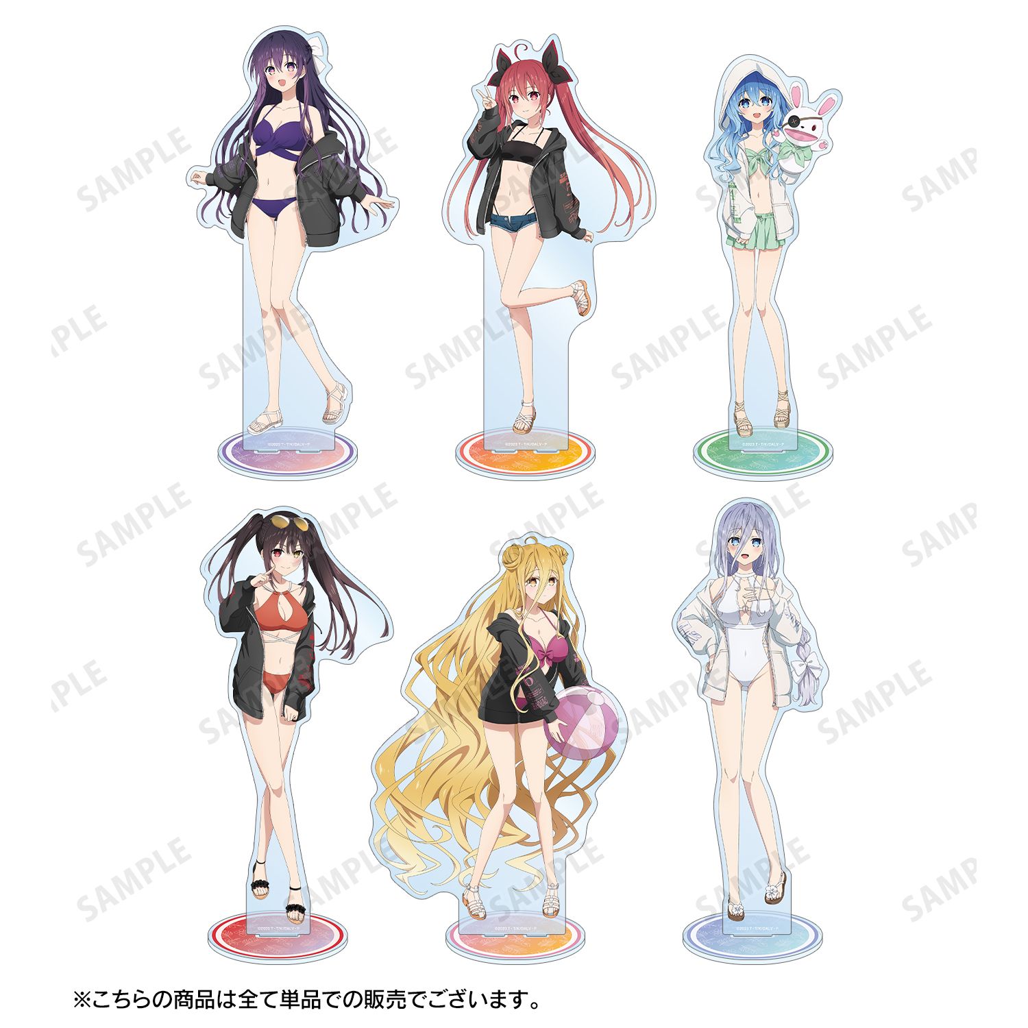 描き下ろし 五河琴里 ビーチデートver. 特大アクリルスタンド 画像 2 | AniSmile