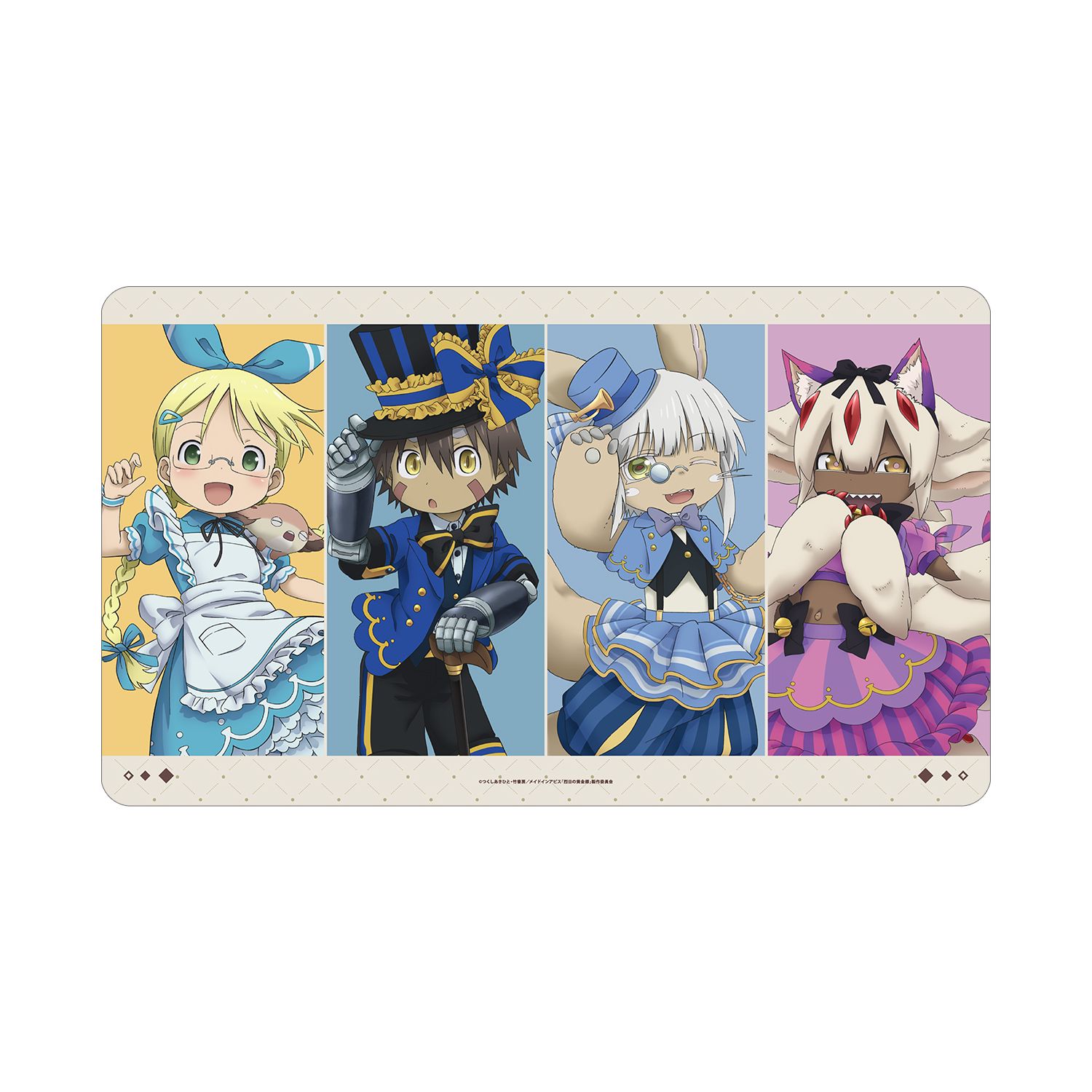 メイドインアビス 烈日の黄金郷 描き下ろし 集合 不思議の国のアリスver. マルチデスクマット ver.A Image 3 | AniSmile