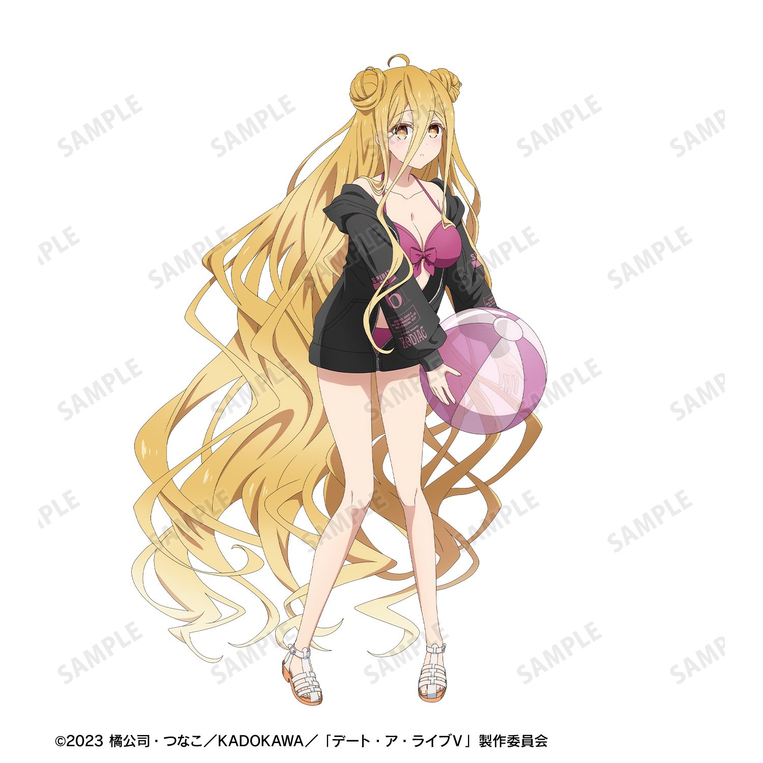 描き下ろし 星宮六喰 ビーチデートver. 着用ジップパーカーユニセックス(サイズ/XXL) - 公式商品画像 | AniSmile