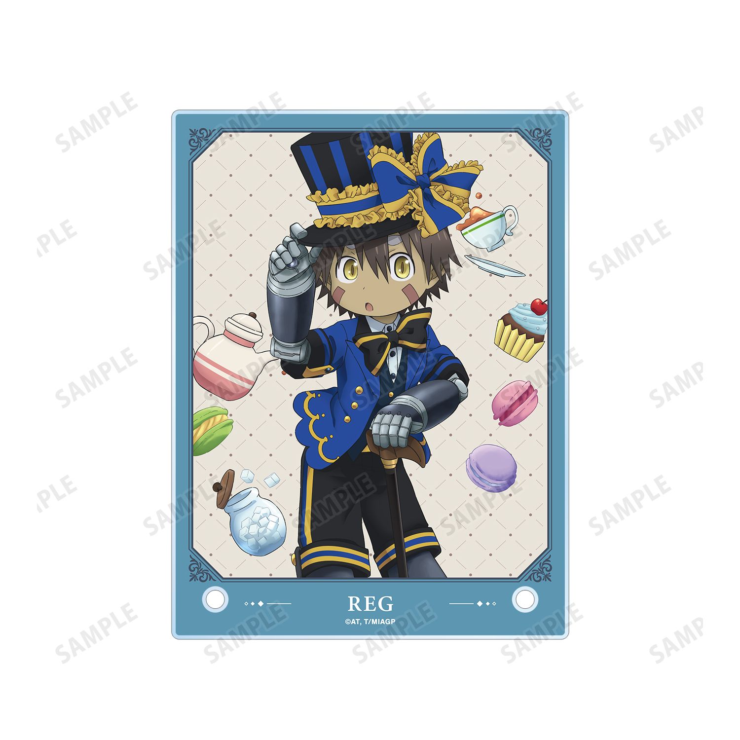 メイドインアビス 烈日の黄金郷 描き下ろし レグ 不思議の国のアリスver. A6アクリルパネル - 公式商品画像 | AniSmile