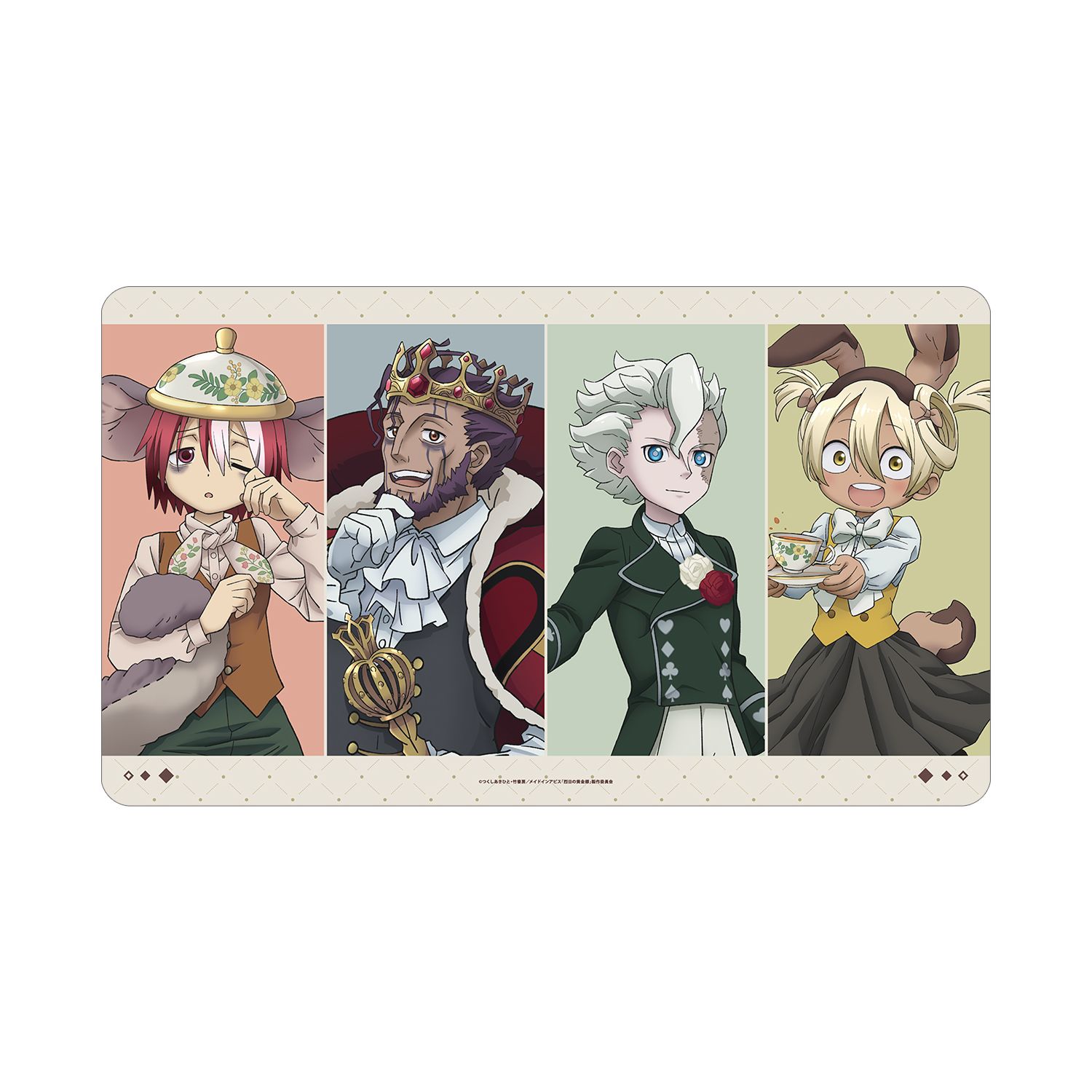 メイドインアビス 烈日の黄金郷 描き下ろし 集合 不思議の国のアリスver. マルチデスクマット ver.B Image 3 | AniSmile