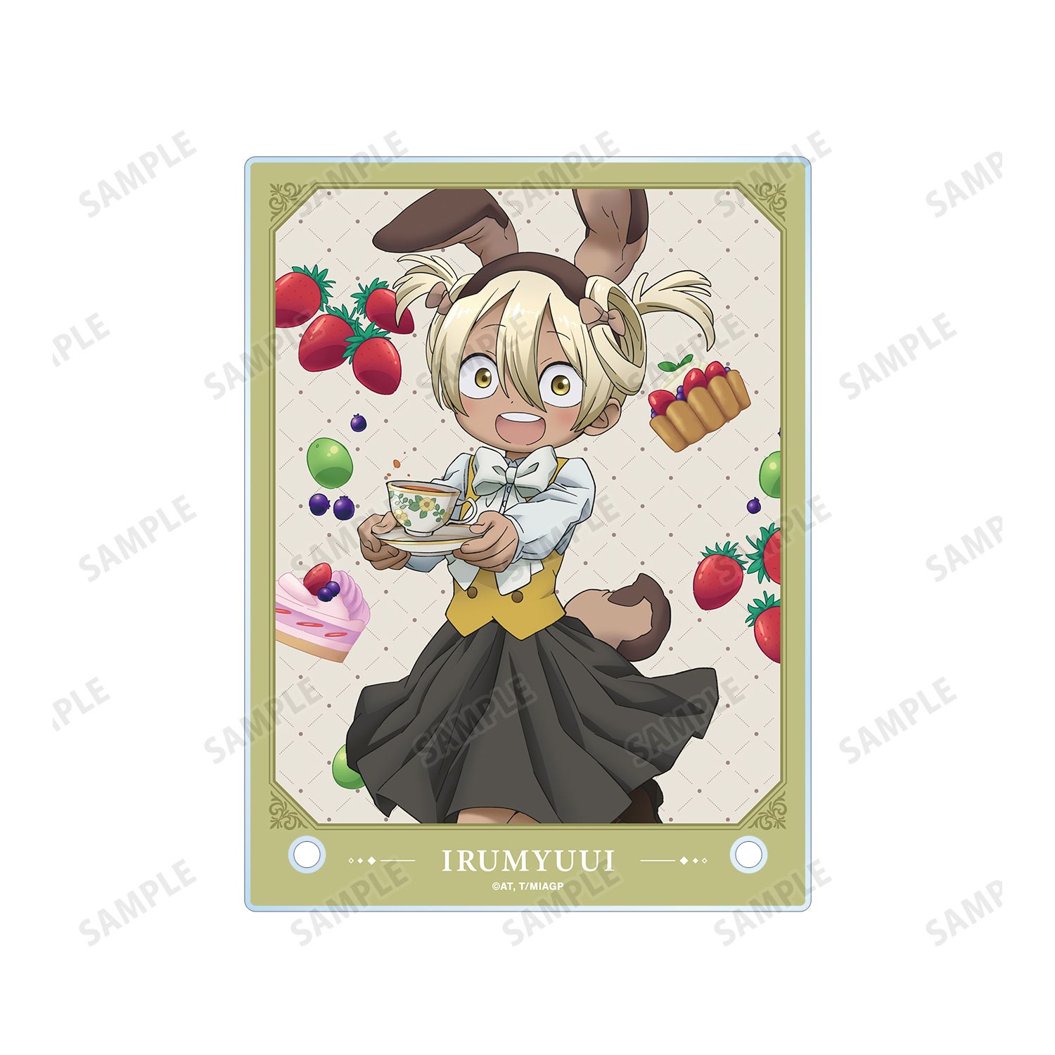 メイドインアビス 烈日の黄金郷 描き下ろし イルミューイ 不思議の国のアリスver. A6アクリルパネル - 公式商品画像 | AniSmile